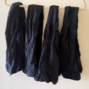 Four pairs black tights